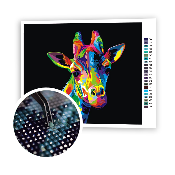 Multicolored Giraffe